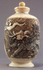 Front of an ivory snuff jar